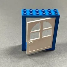 Lego Door Frame 6235 Blue White Replacement Add-on Pieces Parts