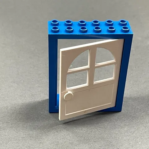Lego Door Frame 6235 Blue White Replacement Add-on Pieces Parts