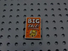 LEGO White 2x3 Printed Tile Plate Minifig Big Sale Furniture BL