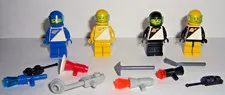 LEGO FUTURON Vintage Classic Space Minifigures Black Yellow Blue w/ Accessories
