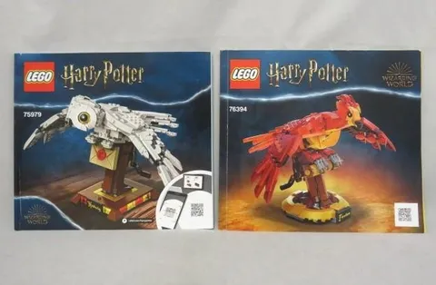 (2) LEGO - HARRY POTTER #76394 & #75979 Hogwarts (Instruction Manual Only) (EX)