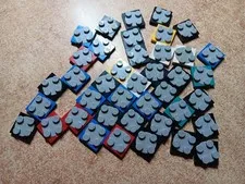 LEGO BULK LOT 40 2X2 TURNTABLE PLATE COMPLETE ASSEMBLY #3680