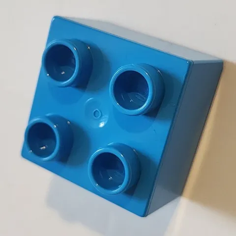 LEGO New Duplo Medium Azure 2x2 Brick Pieces