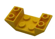 Lego 4871 Yellow Slope Inverted 45° 4 x 2 Double 2 x 2 Cutout 4277159 487124