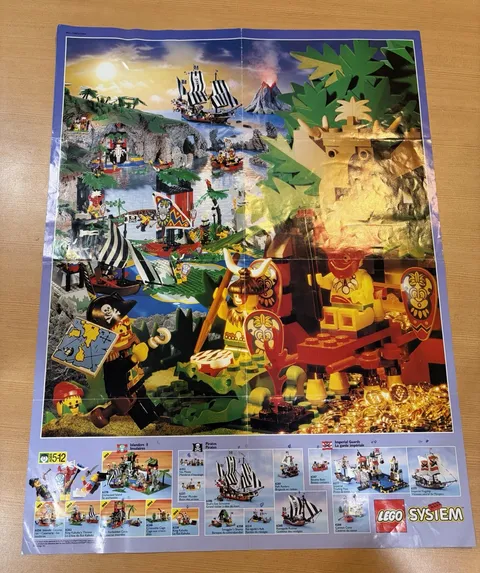 Vintage (1994) LEGO Product PIRATES - ISLANDERS Sets Poster  *SEE PICS*
