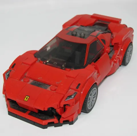 LEGO Speed Champions Ferrari F8 Tribute 76895, incomplete READ