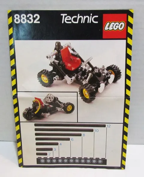 LEGO ORIGINAL INSTRUCTION MANUAL BOOKLET for 8832 TECHNIC ROADSTER 1988 VINTAGE