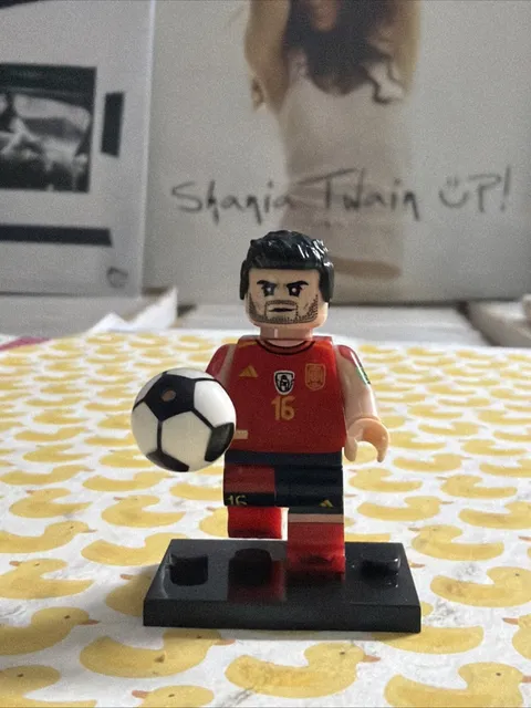 RODRI RODRIGO CASCANTE #16 SPAIN NATIONAL TEAM JERSEY LEGO MINIFIG soccer futbol