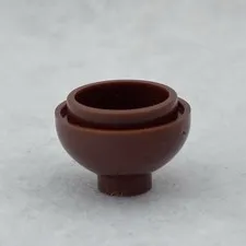 LEGO 15395 Reddish Brown Brick, Round 2 x 2 Dome Bottom (x1)