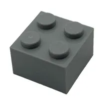Lego 3003 Light Bluish Gray Brick 2 x 2 Element 4211387