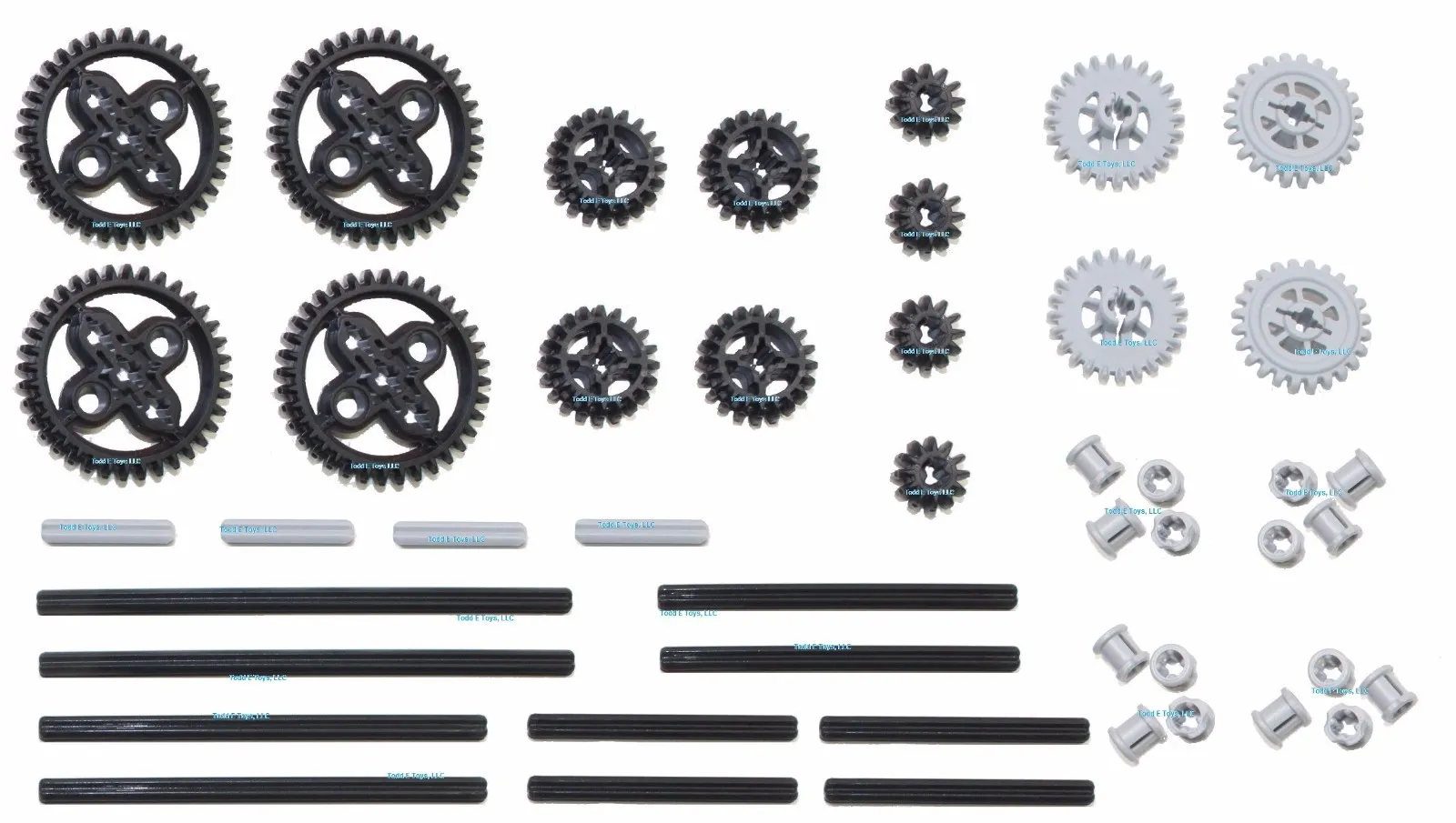 LEGO 46pc gear axle SET Technic (Mindstorms nxt lot motor power functions) bevel