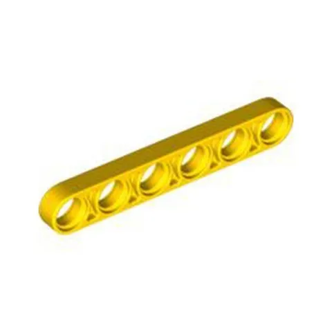 Lego Technic Bricks 10x Bright Yellow 1x6 6M Half Beam Liftarm 6170294 28570 NEW