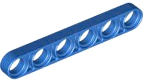 Lego Blue TECHNIC Liftarm Thin 1 x 6 Part 32063 T1