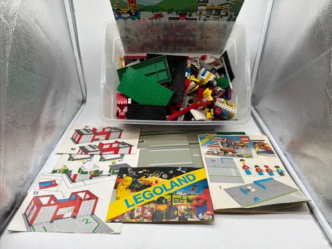 Lego Legoland S 6375 Town Exxon GAS 1980s Lot Mixed Lot Vintage Incomplete