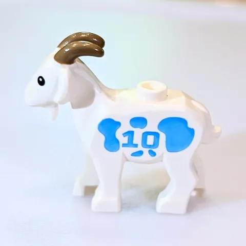LEGO Lionel Messi #10 GOAT Animal Figurine - Exclusive from Set 43018 - New