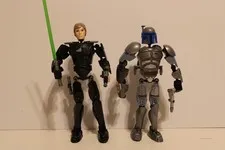 LEGO Star Wars Jango Fett Buildable Figure 75107 and Luke Skywalker 75110 READ