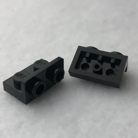 LEGO 99780 Black Bracket 1 x 2 - 1 x 2 Inverted (x2)