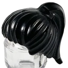 Lego Part x104 Paradisa Minifig HAIR Black Ponytail Female Wig D420