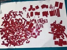 Lego Red Parts Bulk Lot 2lbs