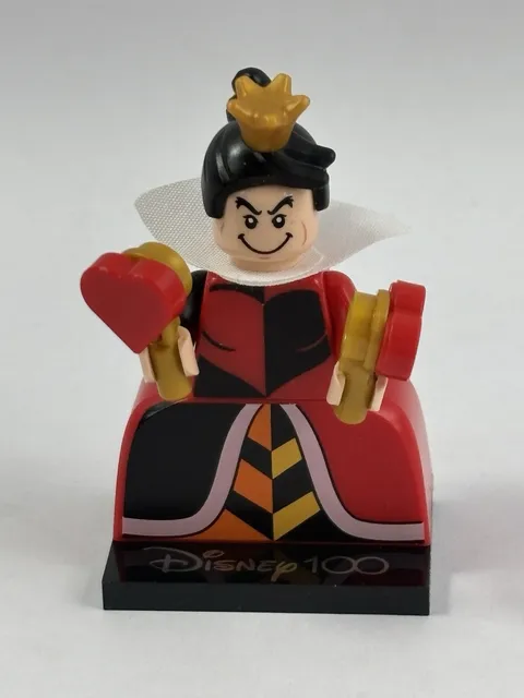 LEGO Queen of Hearts Minifigure Disney 100 Series 71038 Wand Stand Complete