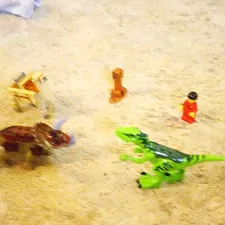 LEGO Minecraft Bulk Lot Multicolor Plastic Minifigures & Animal Figures Dinosaur