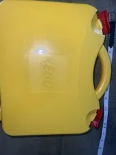 LEGO Yellow & Orange Plastic Carrying Case Storage Box With 3 Dividers