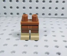 LEGO Dark Tan w/ Reddish Brown Printed Legs Pants Minifig AY