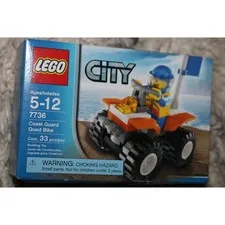 LEGO City 7736 Coast Guard Quad Bike 33 Pcs Factory Sealed 2008 Vintage Set