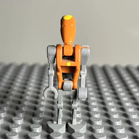 Lego sw0227 Rocket Droid Commander - Minifigure - Star Wars - Yellow dot - 3H