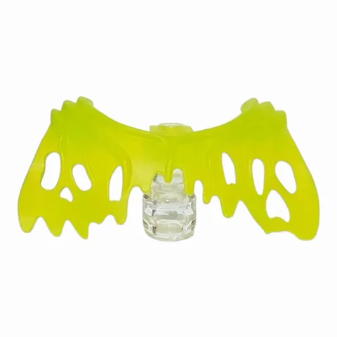 LEGO Trans-Neon Green Minifigure Wings Webbed Slime with Neck Bracket