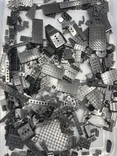 1 lb. Bulk Mixed Black Legos - standard blocks and unique pieces (Lot R)