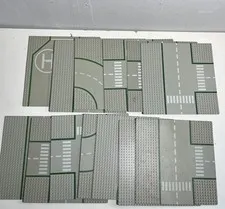 Lego City Vintage Lot Of Base Plates (13 Plates)