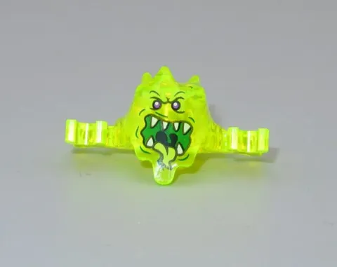 LEGO Ninjago Skreemer Ghost mask trans neon green minifigure 70736 70733 70730
