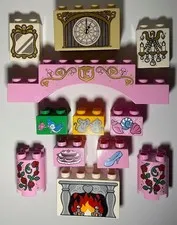 Lego Duplo Disney Princess Printed Parts  12 Pieces