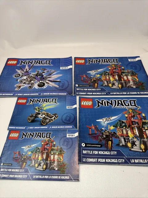 LEGO The Ninjago Masters of Spinjitzu 70725 & 70728 Instruction Manuals