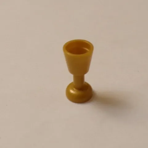 Lego x1 Pearl Gold Goblet Utensil, 2343 (028-297)