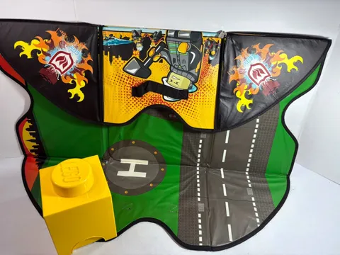 Lego Storage Mat / Box collapsible + Yellow storage container