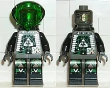 LEGO® Minifigure Space sp020 Insectoids Zotaxian Alien Male Gray and Black w/Gre