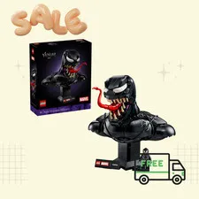LEGO Marvel Venom Bust 76356 Building Set Adults Collectible Minifigure Decor