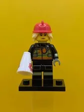 Fire Fighter col19-8 Series 19 (Complete Set with Stand and Accessories) Cmf Leg