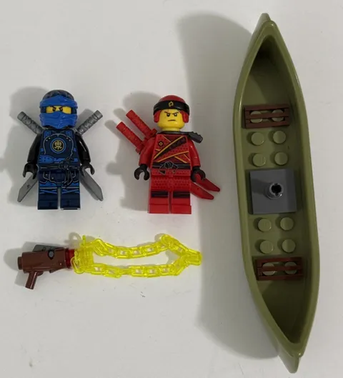 LEGO Jay Minifigure - 70626 NINJAGO Hands of Time Kai Fire w/Swords Canoe Chain