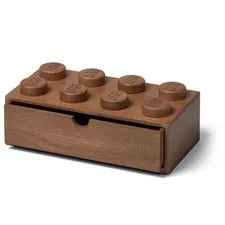 LEGO Storage Products: 40210902 8-Stud Desk Drawer Wooden Oak Dark Stained NEW