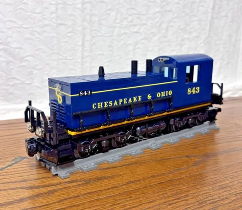 Custom Brick Train Chesapeake & Ohio Switcher