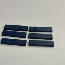 Lego 2431 Navy Blue Replacement Add-on Pieces Parts Lot of 6