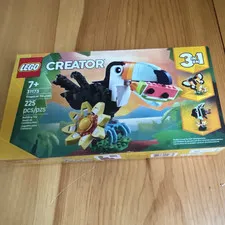 LEGO Creator Tropical Toucan 31173 225pc 3-in-1 Building Set Ages 7+ Boxed