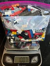 LEGO FLAT BRICKS, VARIETY OF COLORS, LENGTHS, LOT, 1 POUND