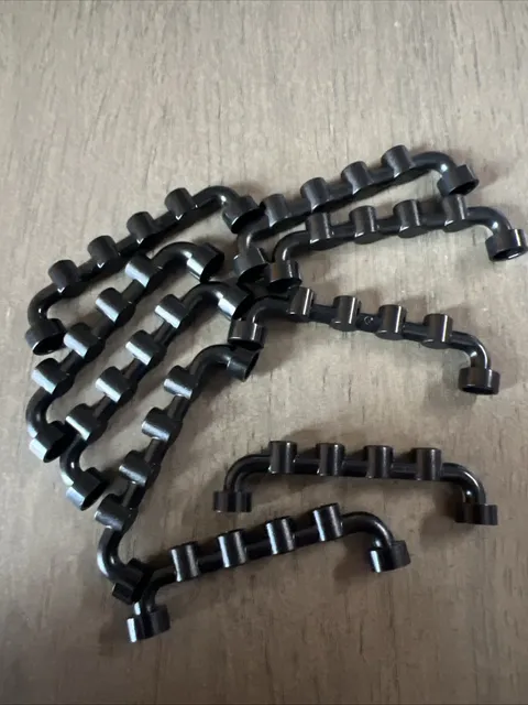 LEGO 6140 Black Bar 1 x 6 with Hollow Studs 9 Pieces