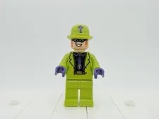 The Riddler, Lime Outfit - sh0593 - Sets 76120, 76137 - LEGO Batman Minifigure