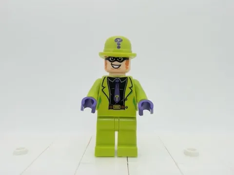 The Riddler, Lime Outfit - sh0593 - Sets 76120, 76137 - LEGO Batman Minifigure