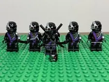 LEGO Ninjago Nindroid Lot 5 Minifigures General Cryptor 4 Swords Extra Head